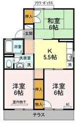 パレーシャル足高　２号棟の物件間取画像